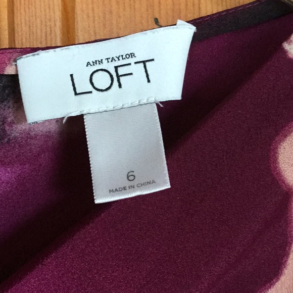 LOFT Dress with Vertical Ruffle, Size 6 - Picture 4 of 6